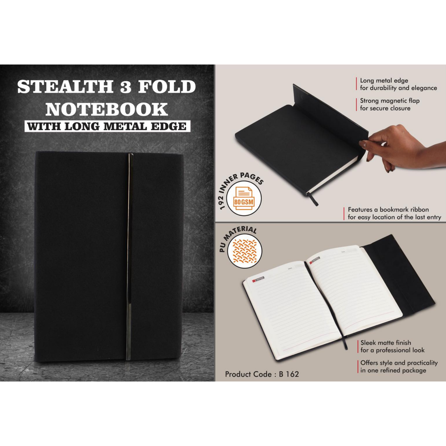 Sleath 3-Fold Notebook