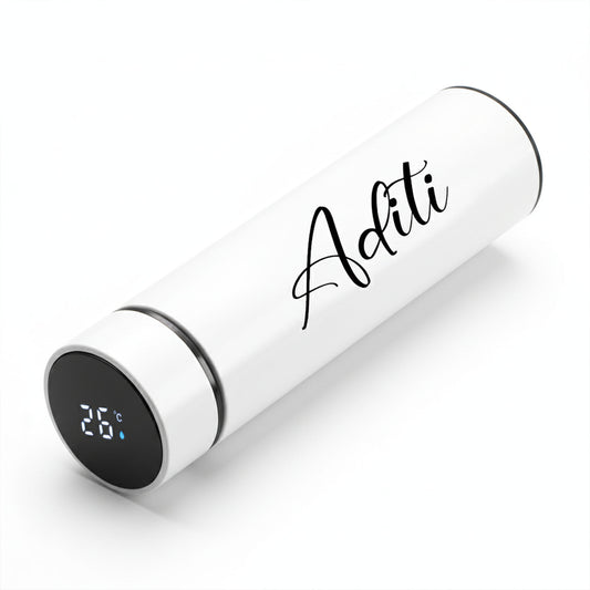 Customized Name Temperature Bottle