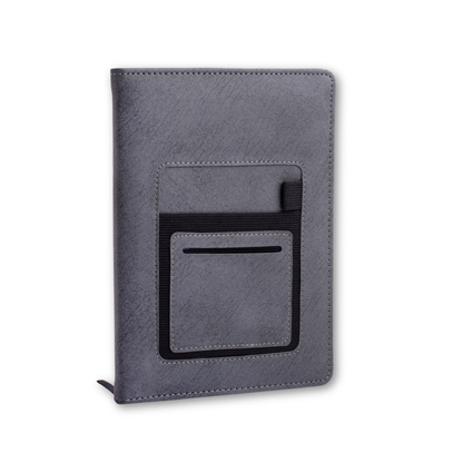 Soft Grey A5 Notebook with Holders