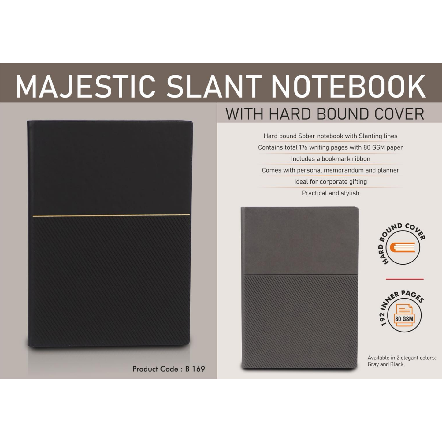 Majestic Slant Notebook