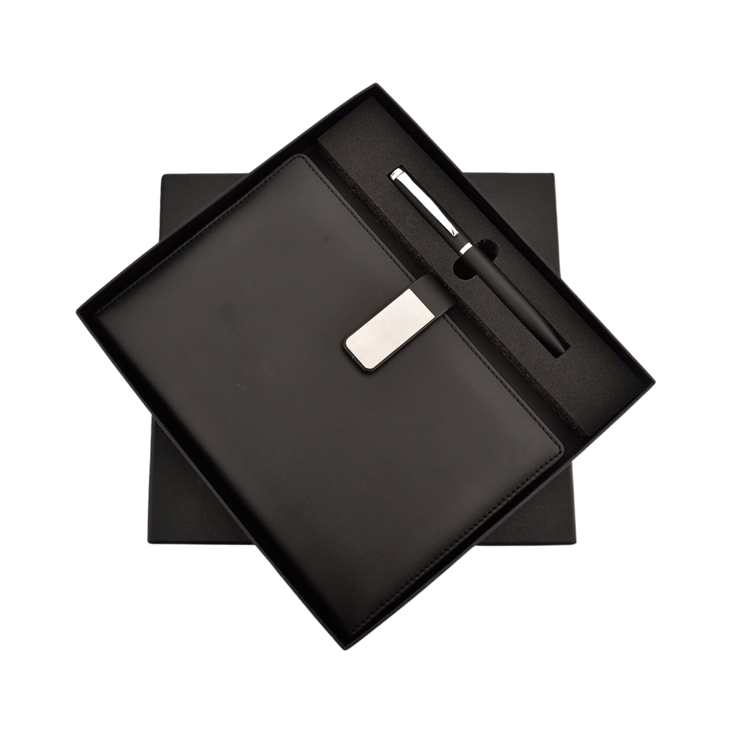TPU Diary with Metal Strap and Pen