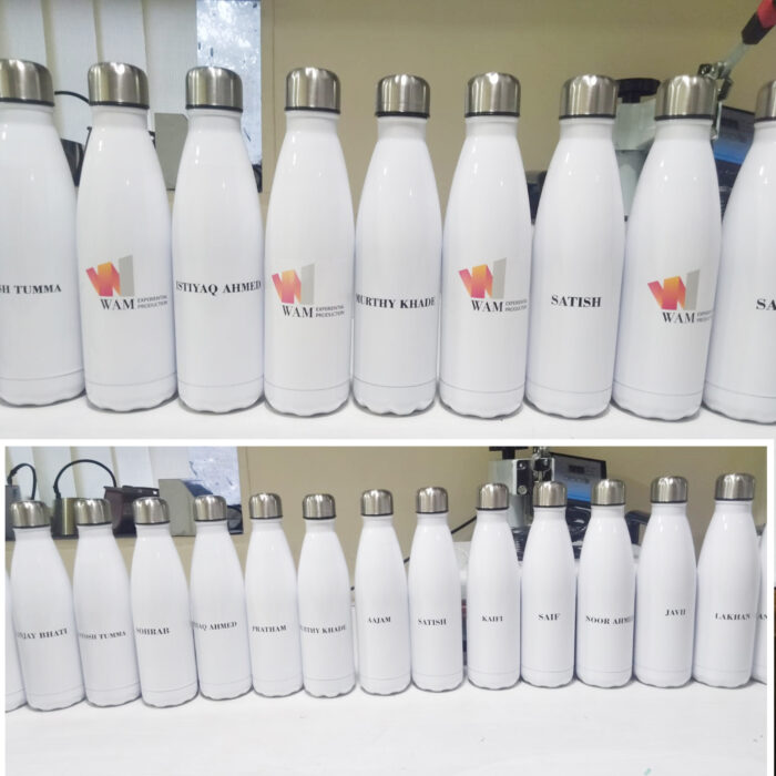 Custom Colored Stainless Steel Bottle 600 ml – Sublimation Printing | Hot & Cold