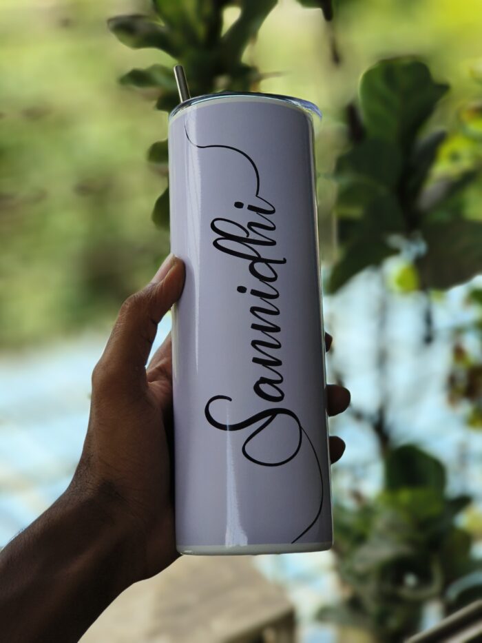 Custom Skinny Tumbler 500 ml – Stainless Steel | Hot & Cold | Name Personalization