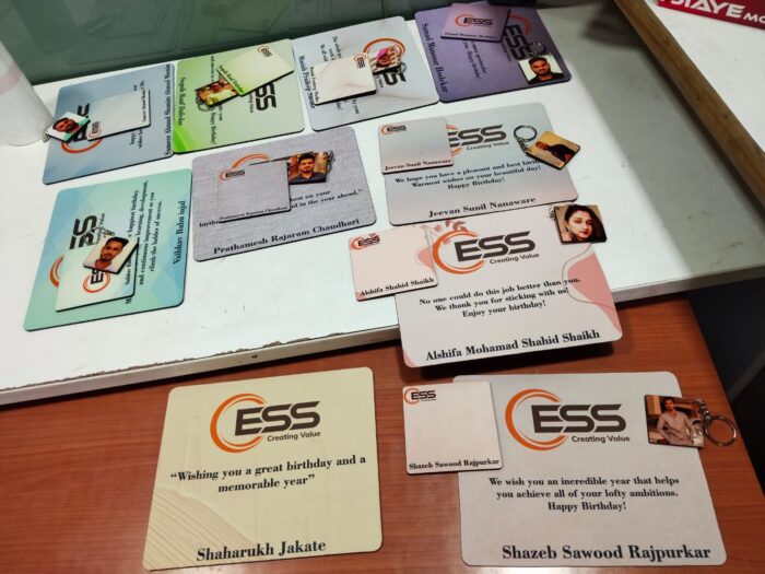 Custom Employee Joining Kit – Mouse Pad, Keychain & Coaster | Logo, Name & Photo Personalization